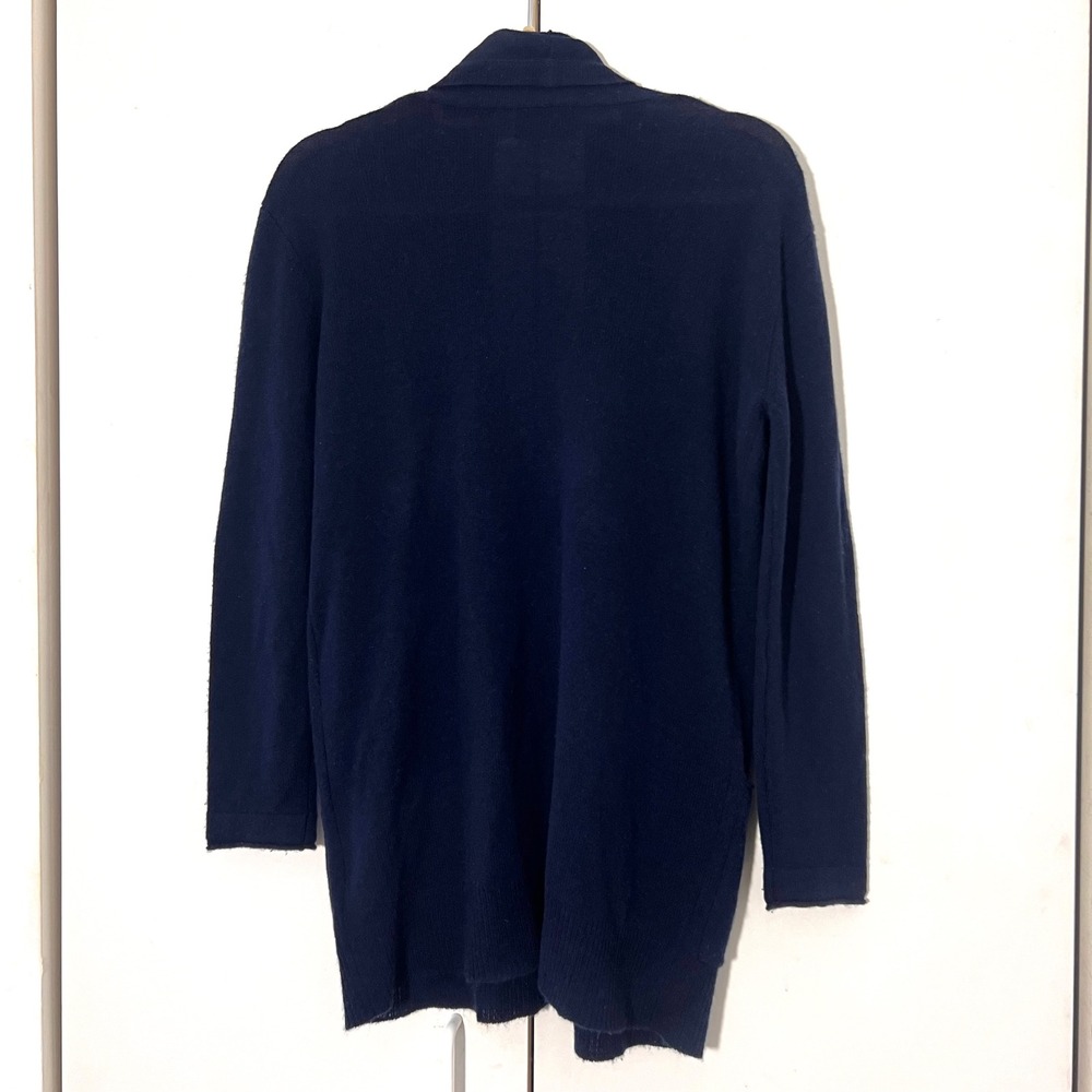 Beryll Cardigan Sweater Womens O/S Blue 100% Cashmere Long Shawl Collar Luxury - Picture 2 of 7